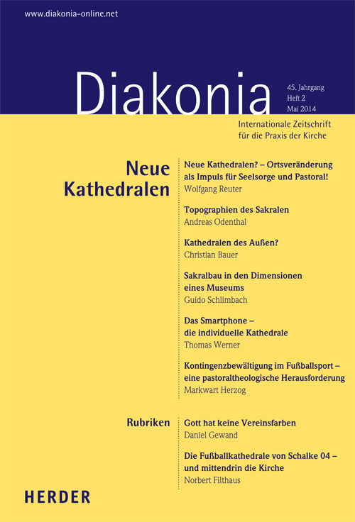 Titelseite: Diakonia. Internationale Zeitschrift für die Praxis der Kirche 45 (2014) Heft 2