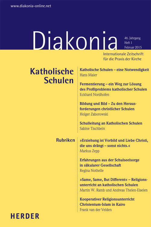 Diakonia. Internationale Zeitschrift für die Praxis der Kirche 46 (2015) Heft 1
