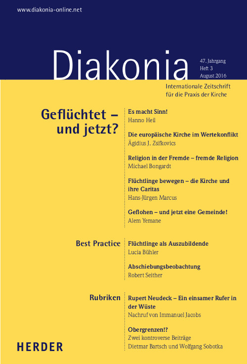 Diakonia. Internationale Zeitschrift für die Praxis der Kirche 47 (2016) Heft 3