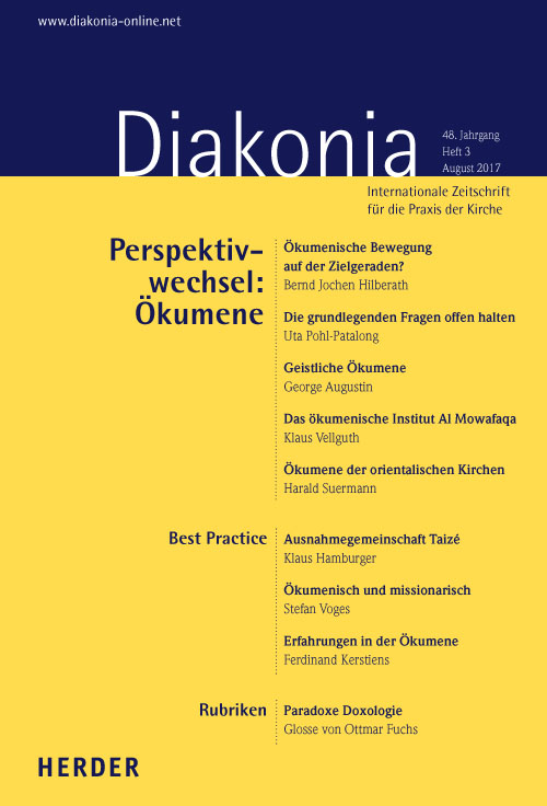 Diakonia. Internationale Zeitschrift für die Praxis der Kirche 48 (2017) Heft 3