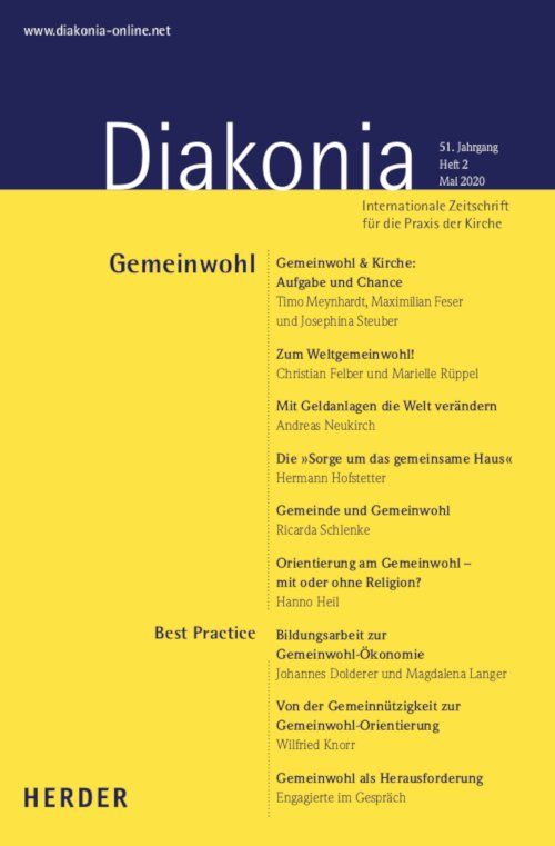 Titelseite: Diakonia 2/2020