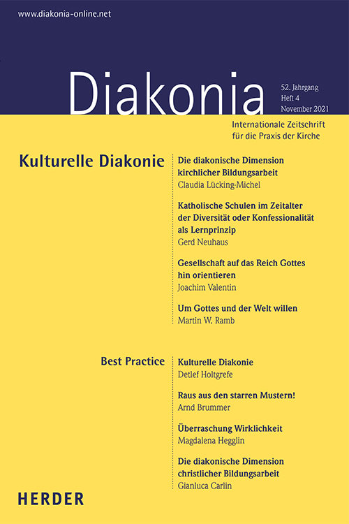 Titelseite: Diakonia 4/2021