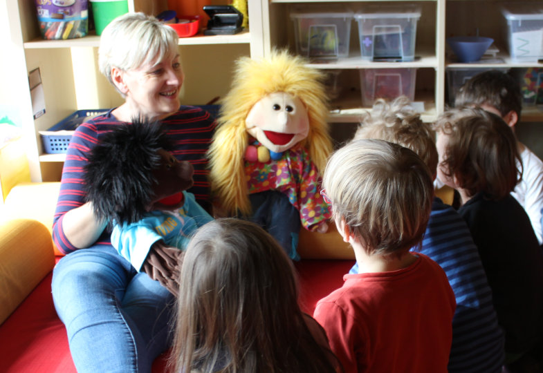 Cornelia Zielinski mit Kinder