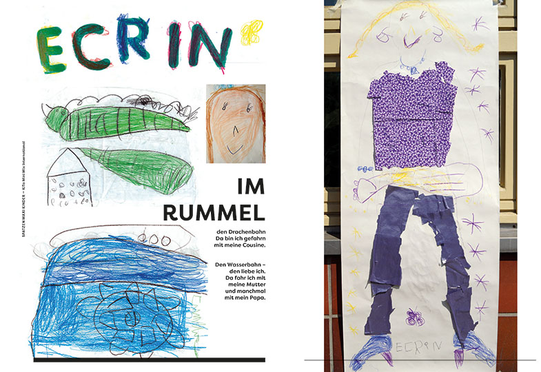 Spatzen Maxi Kinder: Ein Kita-Magazin mit Selbstporträts entsteht