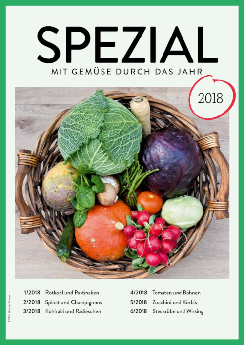 Entdeckungskiste 2018, SPEZIAL Mit Gemüse durch das Jahr