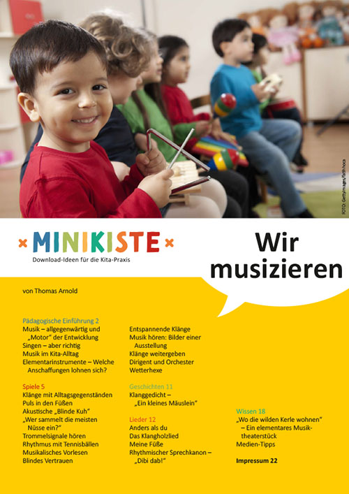 Titelseite Entdeckungskiste Projektidee: Kleine Musikanten