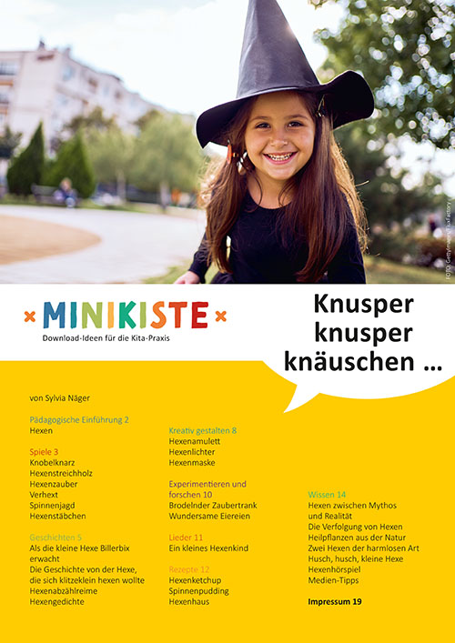 Titelseite Entdeckungskiste Projektidee: Knusper, knusper, knäuschen. Mit Kindern die magische Hexenwelt entdecken