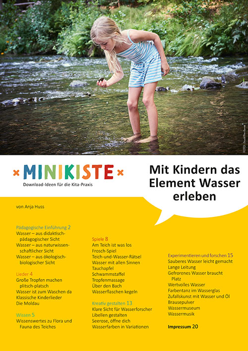 Projektidee der Entdeckungskiste: Mit Kindern das Elemente Wasser erleben