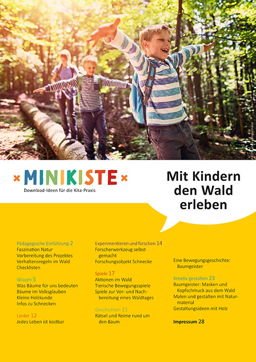 Titelseite Entdeckungskiste Projektidee: Mit Kindern den Wald erleben