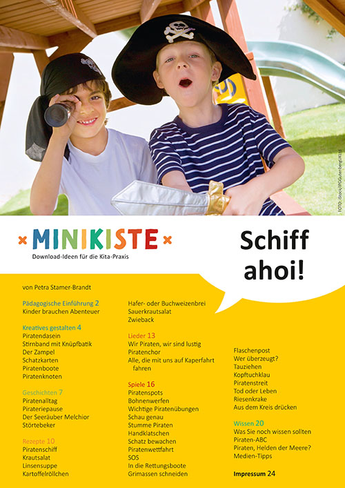 Titelseite Entdeckungskiste Projektidee: Schiff ahoi! Ein abenteuerpädagogischen Projekt zum Thema Piraten