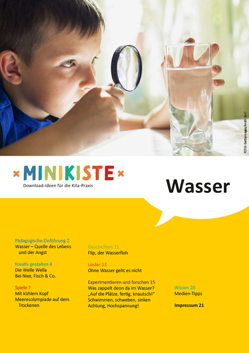 Titelseite Entdeckungskiste Projektidee: Wasser in der Kita