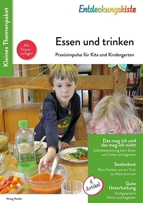 Titelseite Entdeckungskiste Themenpaket: Essen und trinken