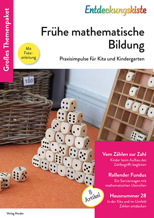 Titelseite Entdeckungskiste Themenpaket: Frühe mathematische Bildung
