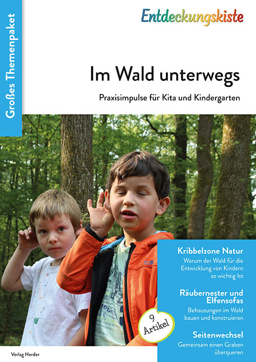Titelseite Entdeckungskiste Themenpaket: Im Wald unterwegs