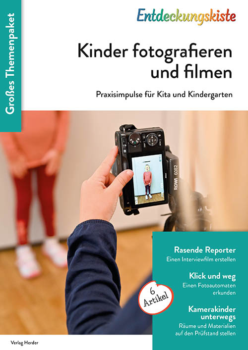 Titelseite Entdeckungskiste Themenpaket: Kinder fotografieren und filmen