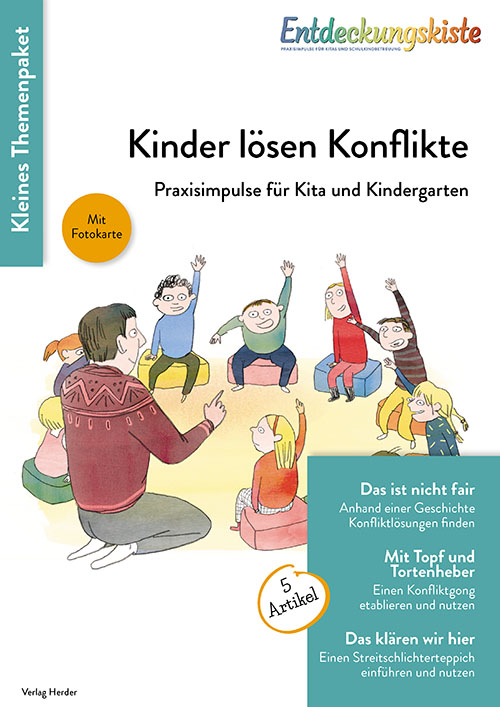 Titelseite Entdeckungskiste Themenpaket: Kinder lösen Konflikte