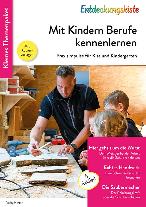 Titelseite Entdeckungskiste Themenpaket.: Mit Kindern Berufe kennenlernen