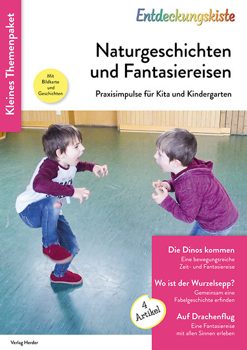 Titelseite Entdeckungskiste Themenpaket: Naturgeschichten und Fantasiereisen