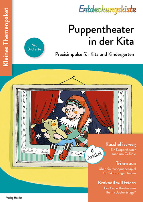 Titelseite Entdeckungskiste Themenpaket: Puppentheater in der Kita