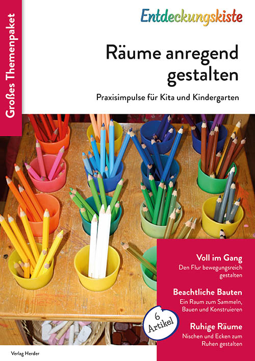 Titelseite Entdeckungskiste Themenpaket: Räume anregend gestalten