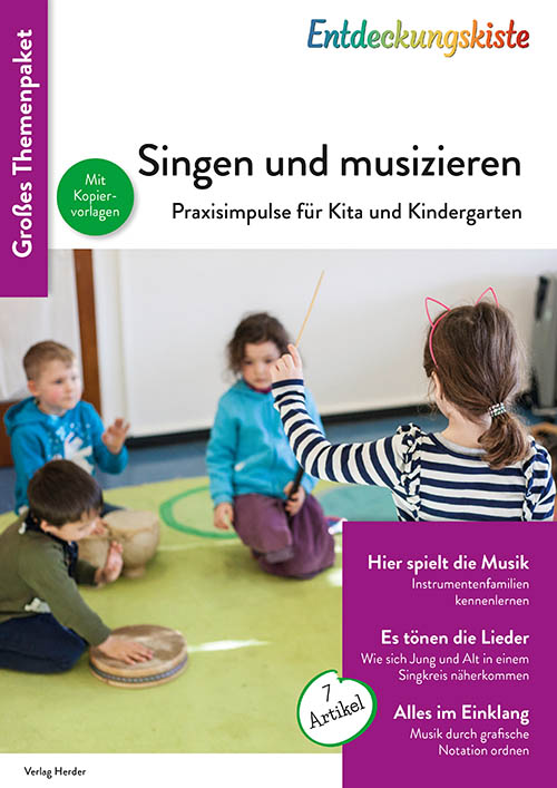 Titelseite Entdeckungskiste Themenpaket: Singen und musizieren