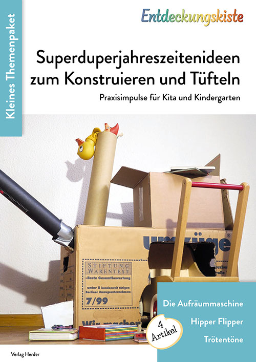Titelseite Entdeckungskiste Themenpaket: Superduperjahreszeitenideen zum Konstruieren und Tüfteln