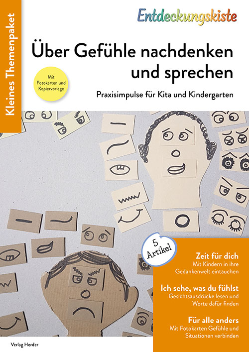 Titelseite Entdeckungskiste Themenpaket: Über Gefühle nachdenken und sprechen