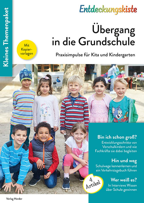 Titelseite Entdeckungskiste Themenpaket: Übergang in die Grundschule