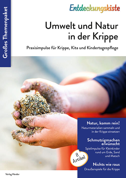 Titelseite Entdeckungskiste Themenpaket: Umwelt und Natur in der Krippe