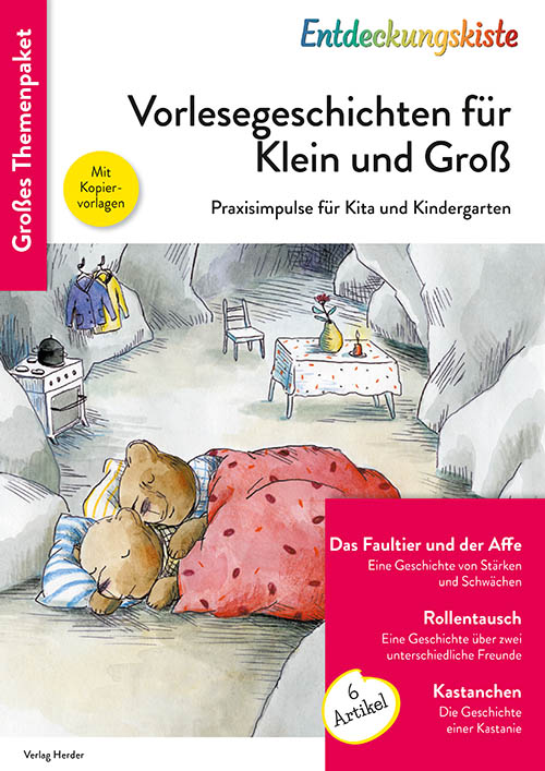 Titelseite Entdeckungskiste Themenpaket: Vorlesegeschichten für Klein und Groß