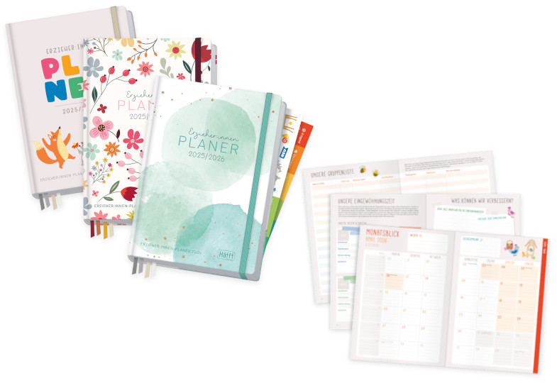 Gewinnen Sie einen von sechs Erzieher:innen-Planern! Gewinnspiel