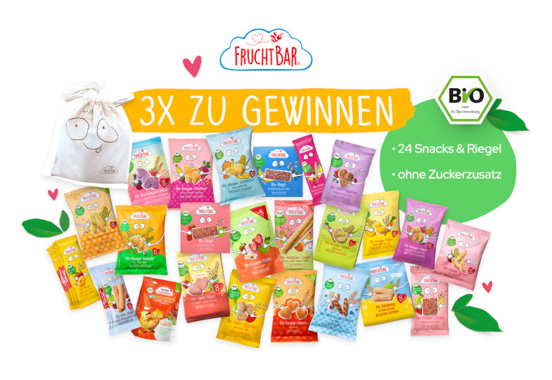 Gewinnen Sie eines von drei FruchtBar-Vorratspaketen! Gewinnspiel