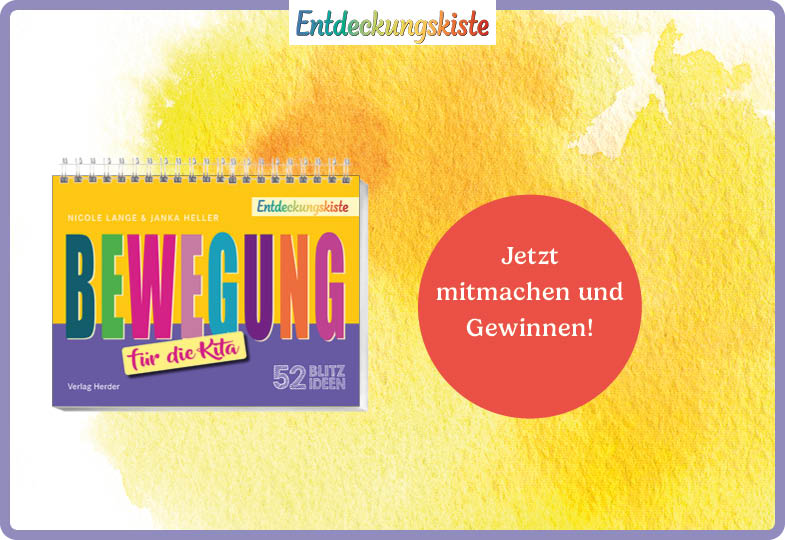 Titelbild Entdeckungskiste Gewinnspiel Blitzideen Bewegung