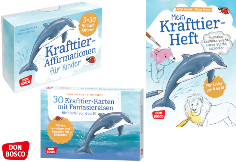 Gewinnen Sie eines von drei Paketen zu Krafttieren für Kita, Ganztag und Hort! Gewinnspiel