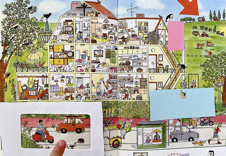Zeichnung von einem Haus mit den Zimmern