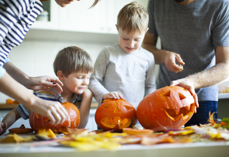 Herbstbasteln im Kindergarten