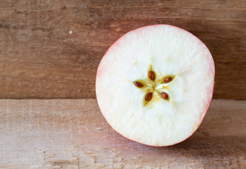 Aufgeschnittener Apfel