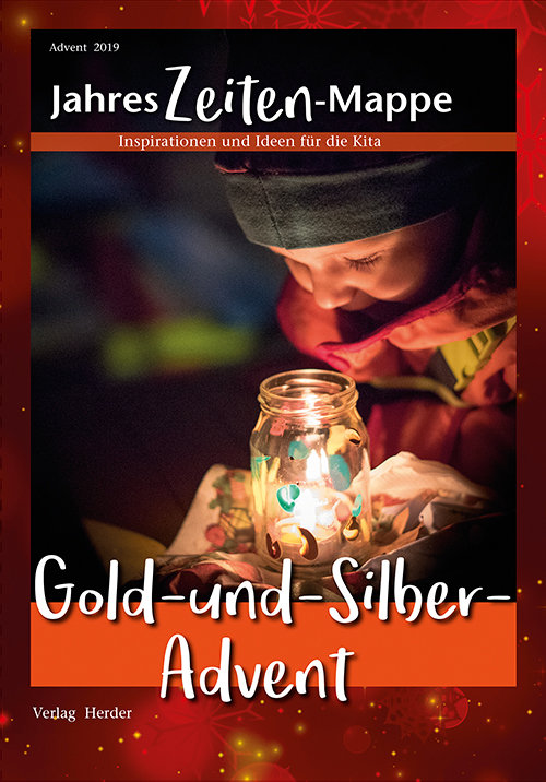 Titelseite Entdeckungskiste JahresZeiten-Mappe 4/2019: Gold- und Silber-Advent