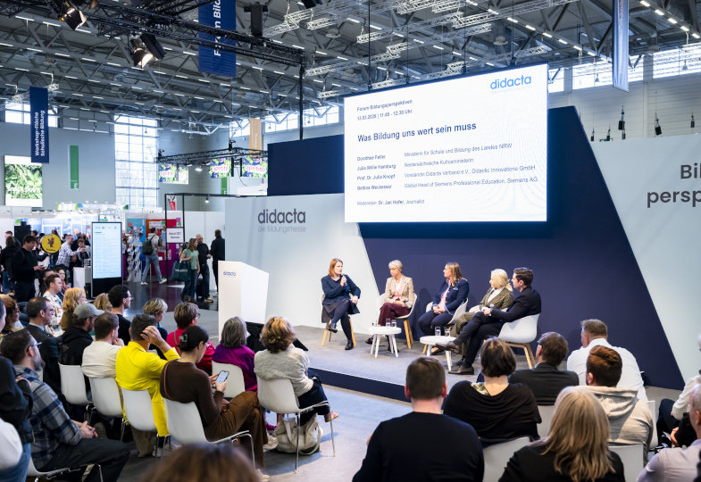 Veranstaltung auf der didacta Messe.