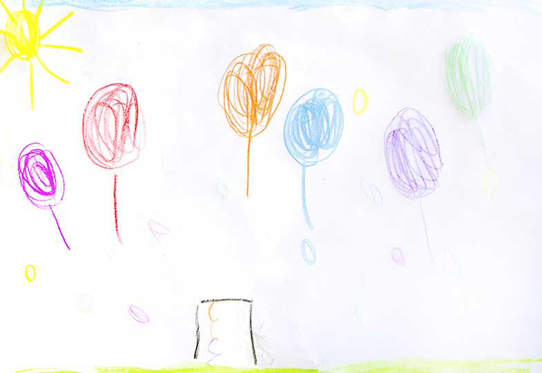 Gemaltes Kinderbild
