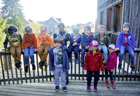 Gruppenfoto von Kinder