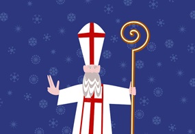 Illustration von einem Nikolaus