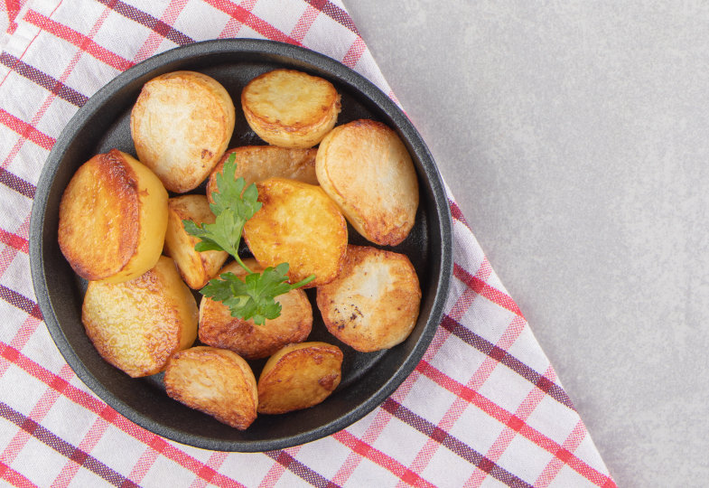 Ofenkartoffeltaler mit Quark