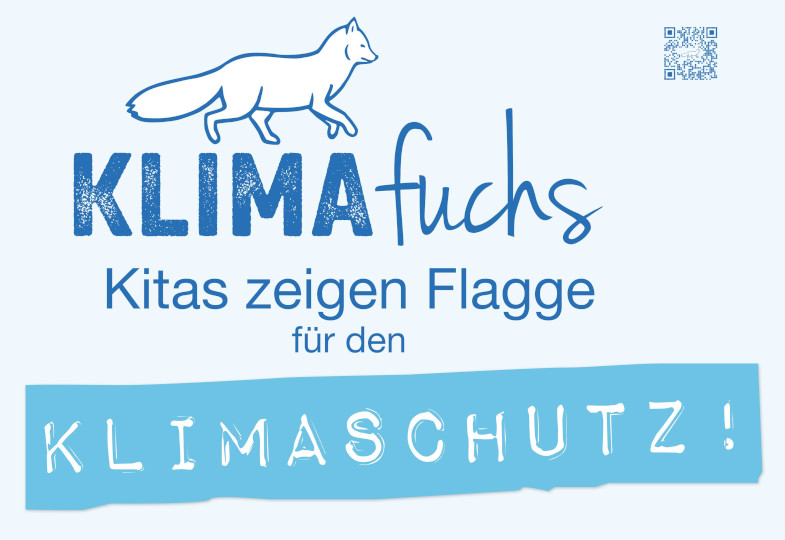Logo KLIMAfuchs Kitas zeigen Flagge für den Klimaschutz