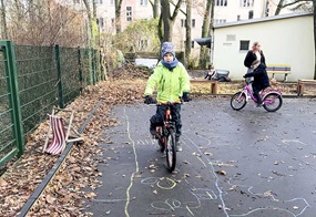 Kinder auf dem Fahhrad