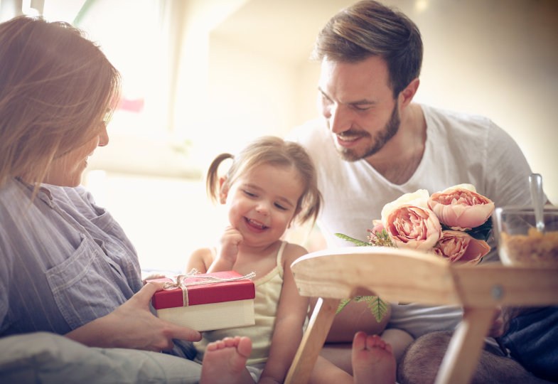 Mutter, Vater und Kind