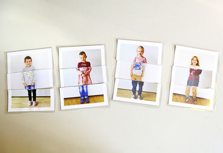 Zusammengesetzte Fotos ergeben eine neue Person