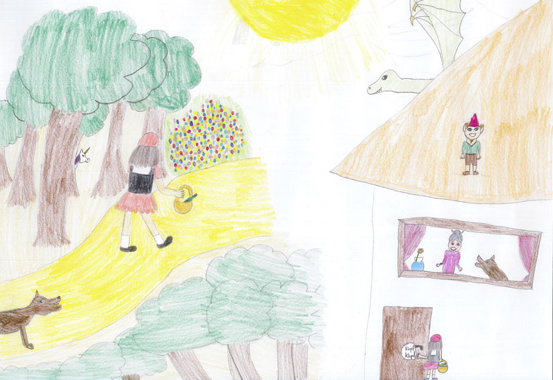 Gemaltes Kinderbild
