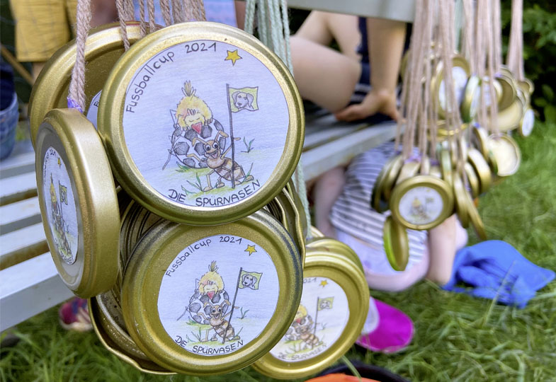 Medaille Fußballcup
