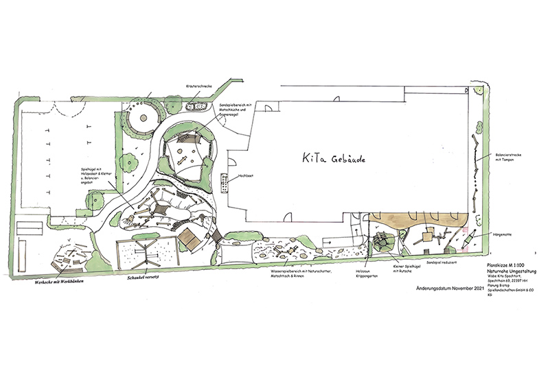 Lageplan Kitagelände